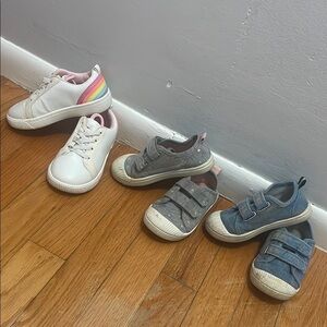 Bundle of 3 Pairs of Toddler Shoes Size 7